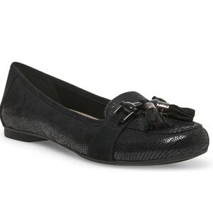 Anne Klein Women's Shimmer Black Tassel Loafers size 9.5